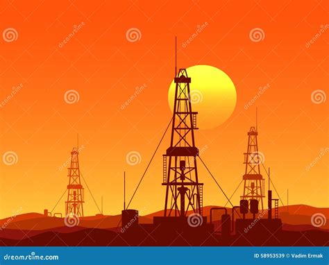 Oil Rigs Cartoon Vector CartoonDealer 20243389