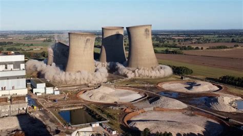 Final Set Of Cooling Towers Successfully Blowndown At Eggborough Power