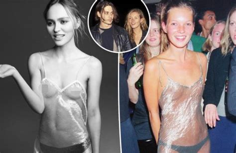 Lily Rose Depp Channels Dad Johnnys Ex Kate Moss In Sheer Dress