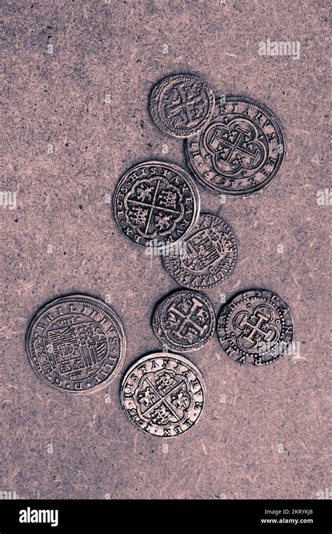 ancient medieval coins Stock Photo - Alamy