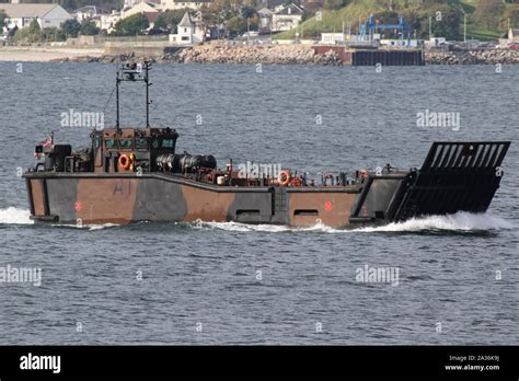 L A A Lcu Mk Deployed From Hms Albion Passing Gourock On