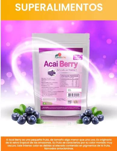 Acai Berry Superalimento Antioxidante Grs Polvo Cuotas Sin Inter S