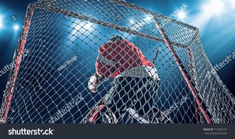 Ice Hockey Goalie Saves Goal On Stock Photo 717269137 | Shutterstock