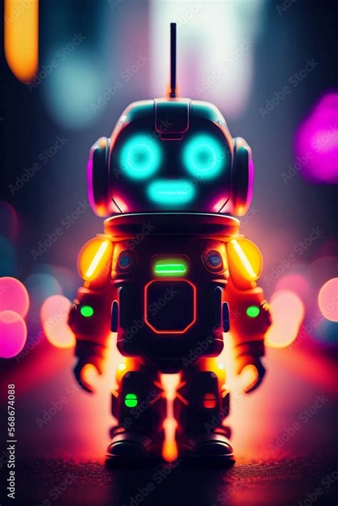 robot - generative AI, Background Concept artwork digital art ...