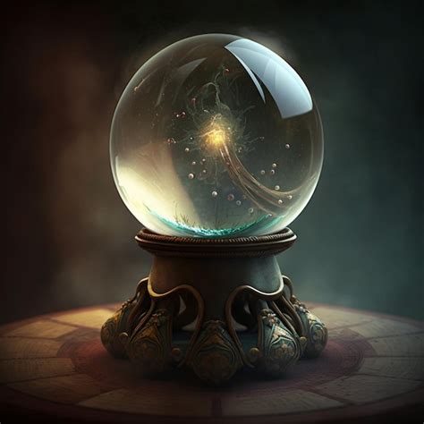 Premium Ai Image Magic Ball Energy Mysterious Orb Magical Prediction Paranormal Sphere Created