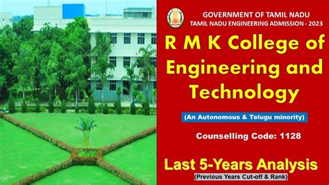 R M K College Of Engineering And Technology Last 5 Years Analysis