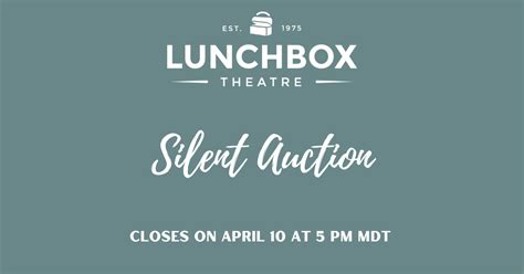 Silent Auction — Lunchbox Theatre