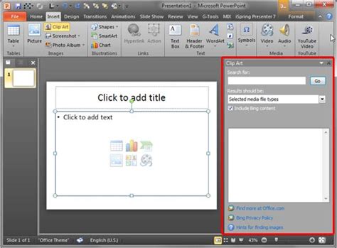 How To Add Clipart To Powerpoint Presentation