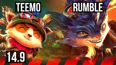 Teemo Vs Rumble Top 8 2 6 900 Games Br Master 14 9 Youtube