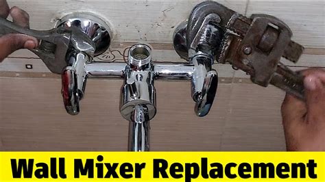 Bath Wall Mixer Install मिक्सर फिट करने का आसान तरीका Wall Water Mixture Tap Replacement