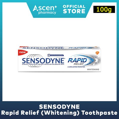 Sensodyne Toothpaste Rapid Relief Whitening 100g Ascen Plus Pharmacy