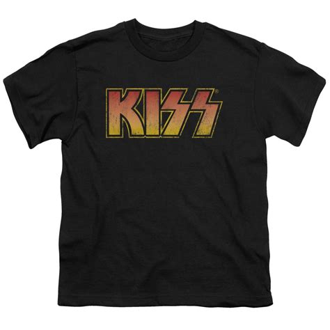 Buy Kiss Classic Unisex Youth T Shirt For Boys And Girls Large Black