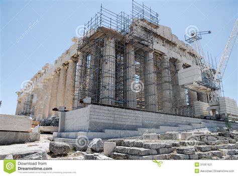 Acropolis Of Athens Stock Image Image Of Color History 31097421