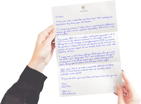 Handwritten Business Letters Handwritten Direct Mail