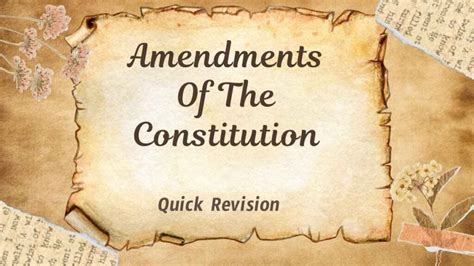 Amendments Of The Constitution