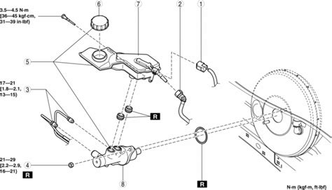 Mazda Service Manual Master Cylinder Removal Installation Mzr