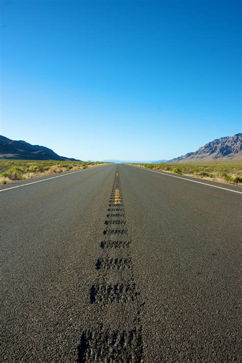 Vertical Road Into The Distance Free Stock Photo - Public Domain Pictures