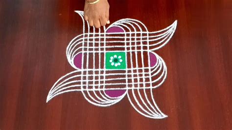 Dots Simple Easy Margazhi Matham Padi Kolam Beautiful Rangoli