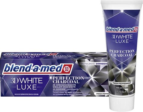 Blend A Med Pasta Do Zębów 3d White Luxe Perfection Charcoal 75 Ml Opinie I Ceny Na Ceneopl