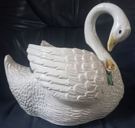 Bassano Large Swan Planter Cache Pot Ceramic Catawiki