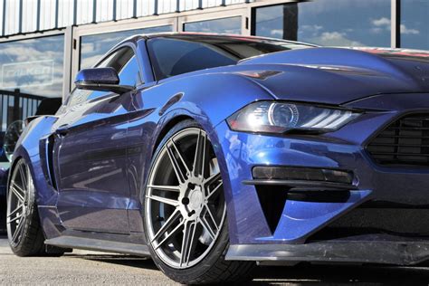 Ford Mustang Gt S550 Blue Ferrada F8 Fr6 Wheel Front