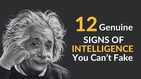 12 Genuine Signs Of Intelligence You Cant Fake Albert Einstein YouTube