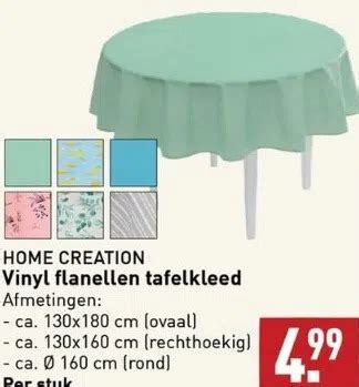 Home Creation Vinyl Flanellen Tafelkleed Afmetingen Aanbieding Bij Aldi