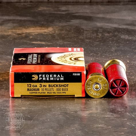 12 Gauge Ammunition For Sale Federal 000 Buck 5 Rounds