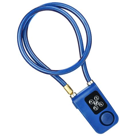 Blue Smart Keyless Alarm Bike Lock Alarm Padlock With 110db And Ip44