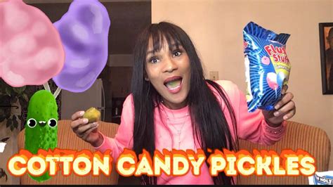 Trying Viral Tik Tok Snacks Challenge Cotton Candy Wrapped Pickles