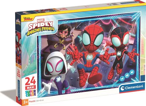 Puzzle Spidey i jego niesamowici przyjaciele 24 maxi 1 39 elementów