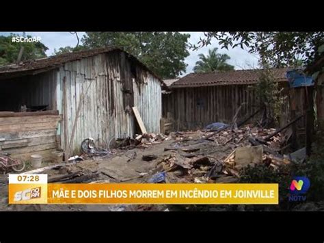 Mãe e dois filhos morrem dentro de casa durante incêndio em Joinville