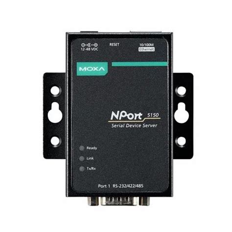 Moxa Nport 5150 1 Port Rs 232 422 485 Serial Device Servers At 14000