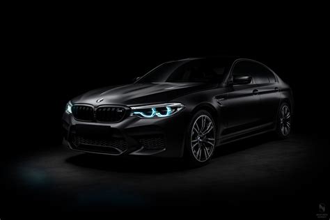 壁纸 Bmw M5 F90 Matte In The Dark Black Car Front Optics Cars