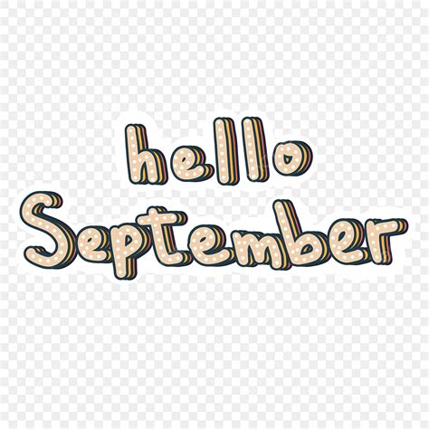 Hello September Clipart Hd Png Simple Outline Hello September Hand