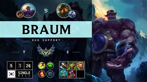 Braum Support Vs Nautilus Kr Challenger Patch Youtube