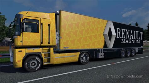 Yellow Skin Pack For Renault Magnum Ets World