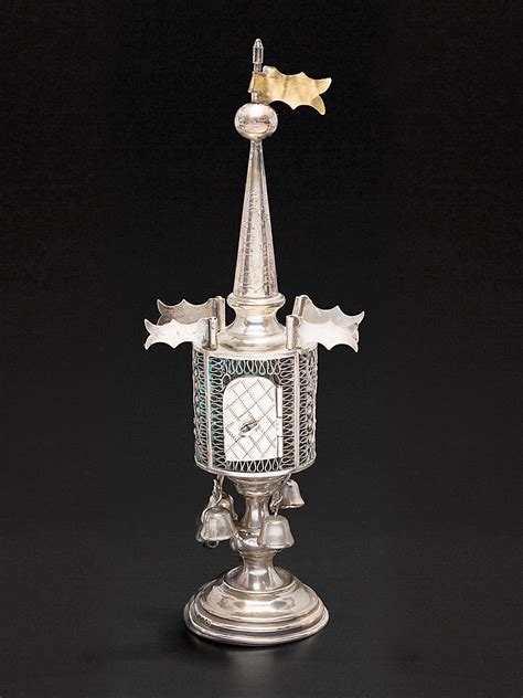 Russian Silver Filigree Spice Tower