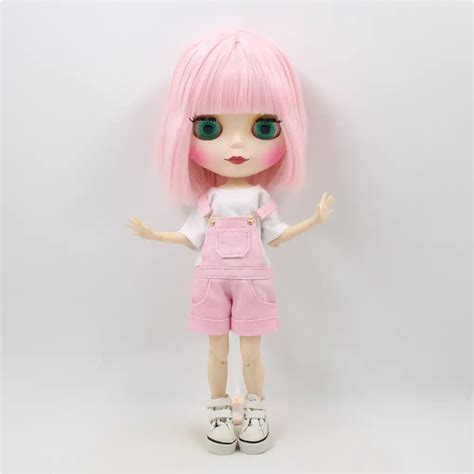 Icy Factory Blyth Doll Short Pale Pink Hair Matte Face Joint Normal