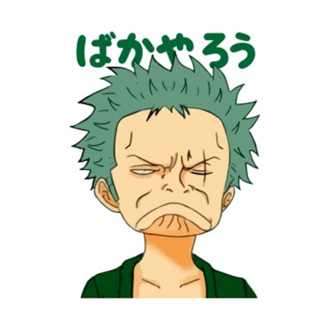 Zoro Funny Face - Roronoa Zoro - T-Shirt | TeePublic