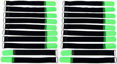 X Cm X Mm Wiederverschlie Bare Klett Kabelbinder Neon Gr N Mit