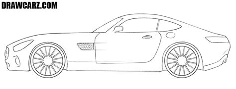 How To Draw A Mercedes Amg Gt