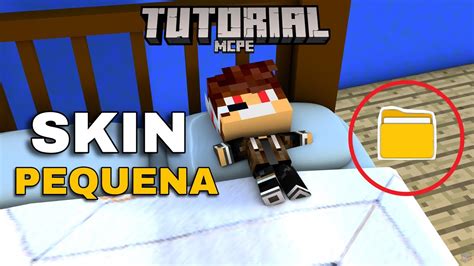 Como ter SKIN PEQUENA no minecraft pé mcpe bedrock YouTube