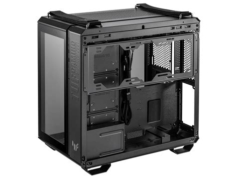 Asus Tuf Gaming Gt502 Black Atx Mid Tower Computer Case With Front Panel Rgb Button Usb 3 2