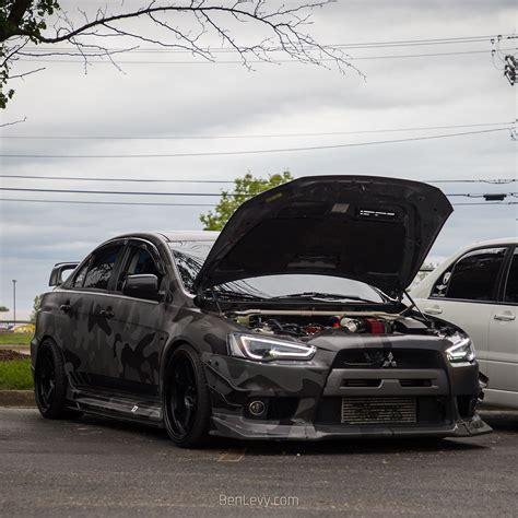 Wrapped Lancer Evo X At Tuner Fest Benlevy In Evo X