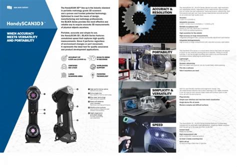 Creaform Handheld D Scanner Creaform Handyscan Black Elite Precision