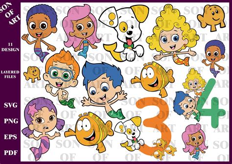 Bubble Guppies Svg Bundle Vector Cliparts Bubble Guppies Etsy Sexiz Pix The Best Porn Website