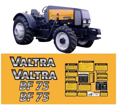 Kit Completo Faixas Adesivas Compatível Trator Valtra Bf75 Frete grátis