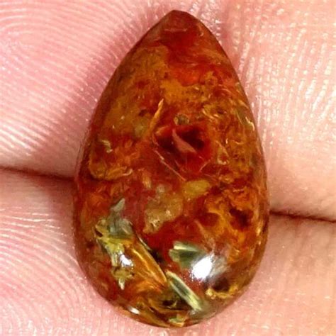 10 60Cts Natural Golden Pietersite Pear Cabochon Loose Gemstone EBay