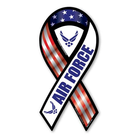 United States Air Force Ribbon Magnet At Sticker Shoppe